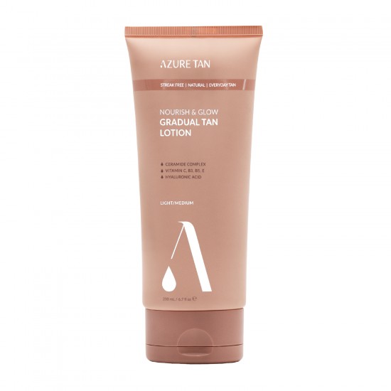 AZURE TAN NOURISH & GLOW GRADUAL TAN LOTION-LIGHT/MEDIUM | www ...